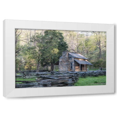 The Cabin II White Modern Wood Framed Art Print by Head, Danny