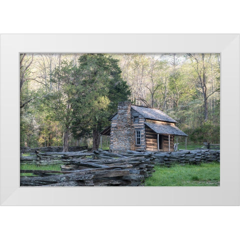 The Cabin II White Modern Wood Framed Art Print by Head, Danny