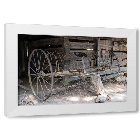 Antiques II White Modern Wood Framed Art Print by Head, Danny