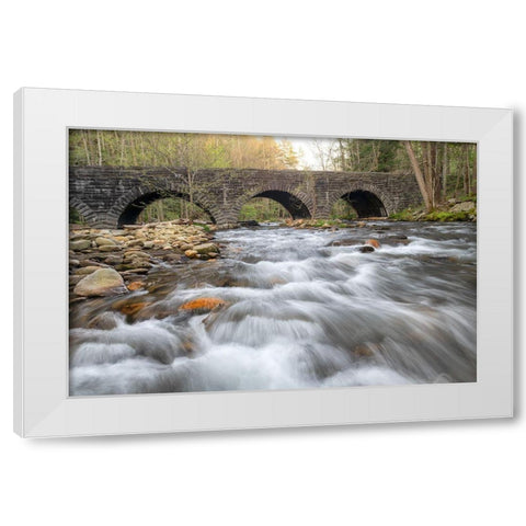 Stone Bridge White Modern Wood Framed Art Print by Head, Danny