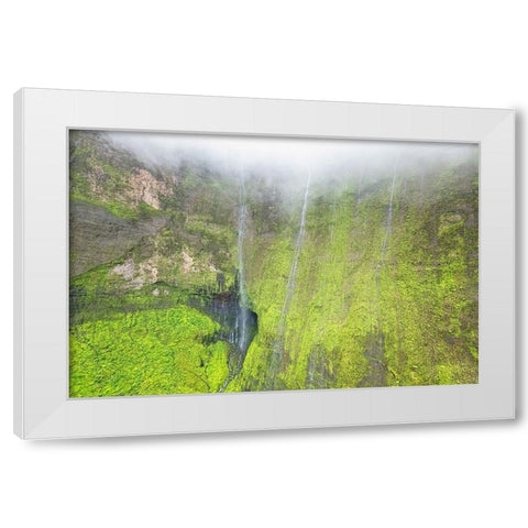 Water Ribbons III White Modern Wood Framed Art Print by Head, Danny