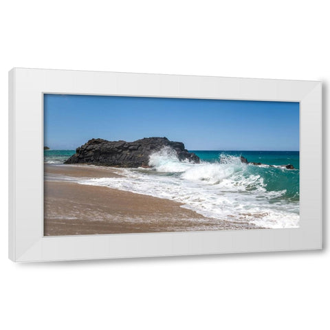 Breaking Surf III White Modern Wood Framed Art Print by Head, Danny