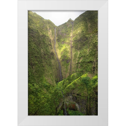 Crater Wall I White Modern Wood Framed Art Print by Head, Danny