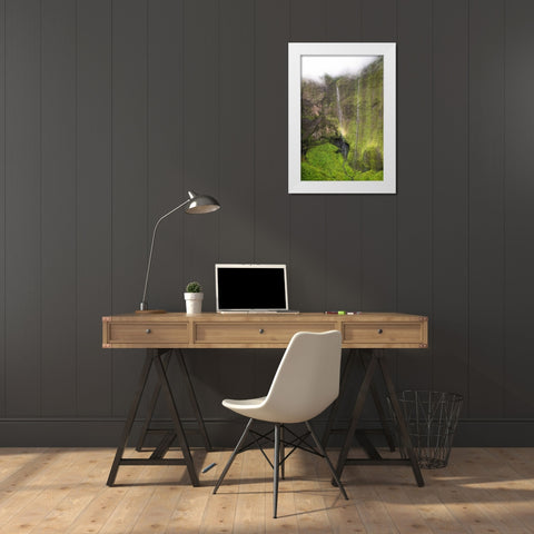 Crater Wall II White Modern Wood Framed Art Print by Head, Danny