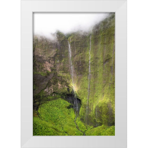 Crater Wall II White Modern Wood Framed Art Print by Head, Danny