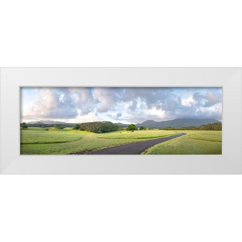 Jarassic Ranch Pano White Modern Wood Framed Art Print by Head, Danny