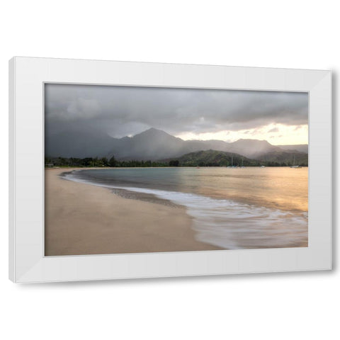 Rain Making White Modern Wood Framed Art Print by Head, Danny