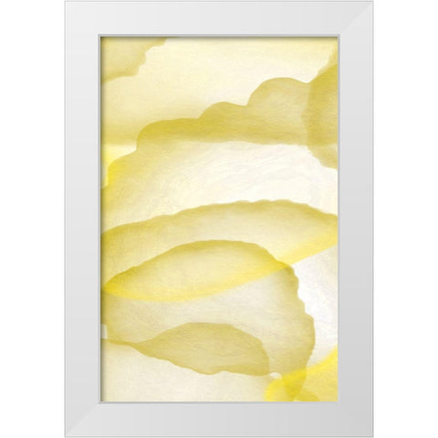 Yellow Paper White Modern Wood Framed Art Print by Aesthete