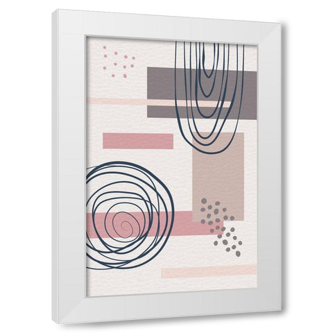Tokyo Two White Modern Wood Framed Art Print by Aesthete