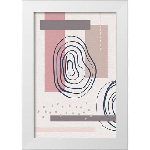 Tokyo Three White Modern Wood Framed Art Print by Aesthete