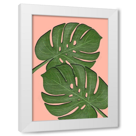 Exotic Leaf Four White Modern Wood Framed Art Print by Aesthete