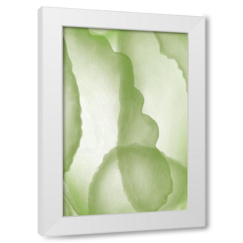 Green Paper Two White Modern Wood Framed Art Print by Aesthete