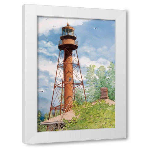 Sanibel Island, Florida White Modern Wood Framed Art Print by Rizzo, Gene