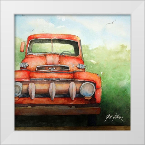 Fadin Ford White Modern Wood Framed Art Print by Rizzo, Gene