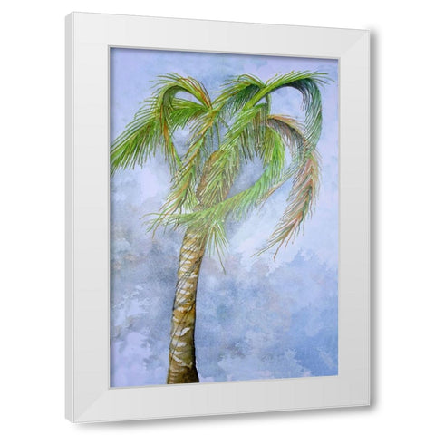 Gusty White Modern Wood Framed Art Print by Rizzo, Gene