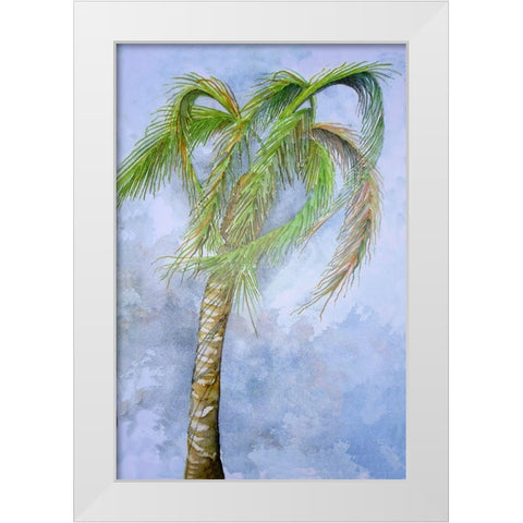 Gusty White Modern Wood Framed Art Print by Rizzo, Gene