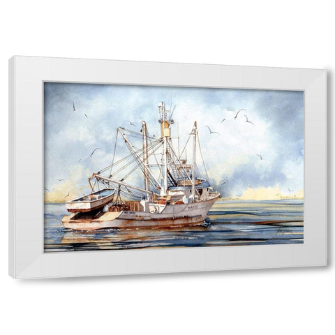 Homeward Bound White Modern Wood Framed Art Print by Rizzo, Gene