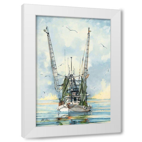 The Classic White Modern Wood Framed Art Print by Rizzo, Gene