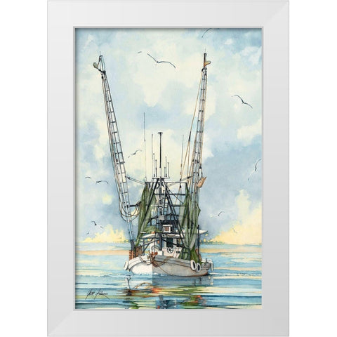 The Classic White Modern Wood Framed Art Print by Rizzo, Gene