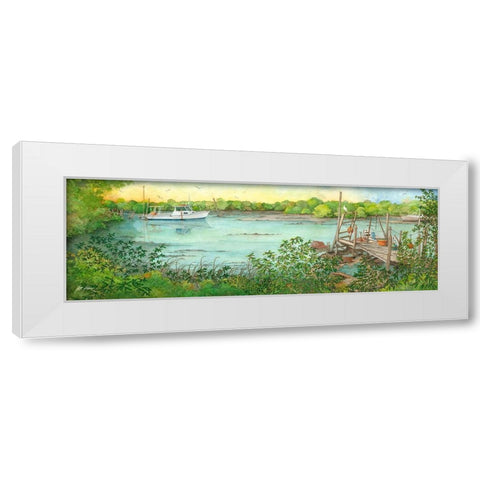 Backwater White Modern Wood Framed Art Print by Rizzo, Gene