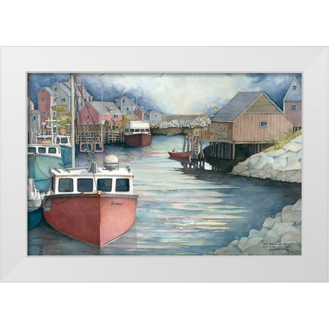 Calm Before the Storm White Modern Wood Framed Art Print by Rizzo, Gene