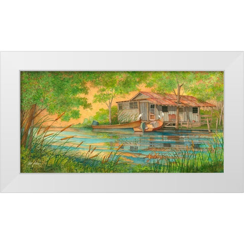 Hideaway White Modern Wood Framed Art Print by Rizzo, Gene