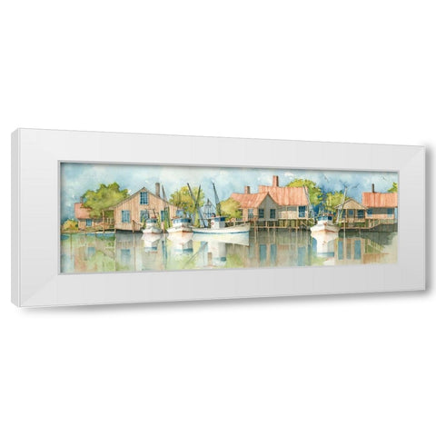 Lazy Bayou White Modern Wood Framed Art Print by Rizzo, Gene