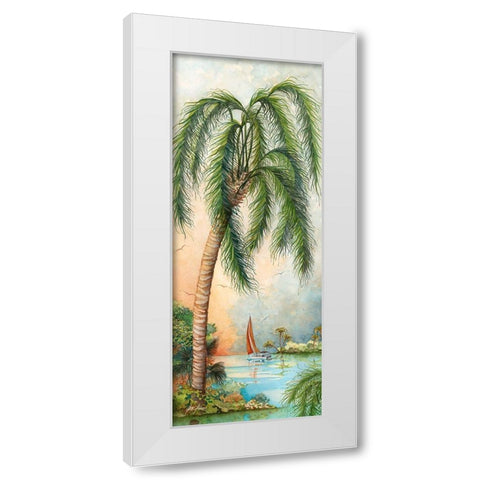 Sail Away-2 White Modern Wood Framed Art Print by Rizzo, Gene