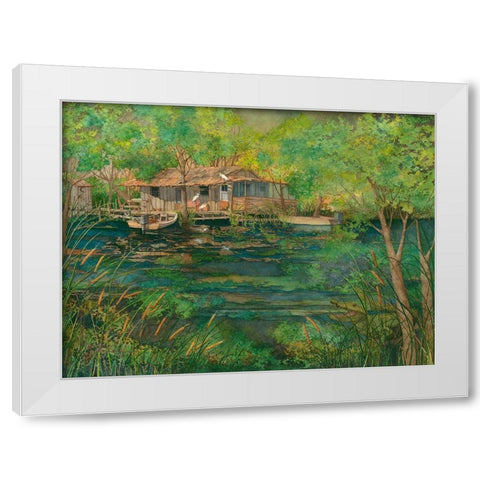 The Swamp White Modern Wood Framed Art Print by Rizzo, Gene