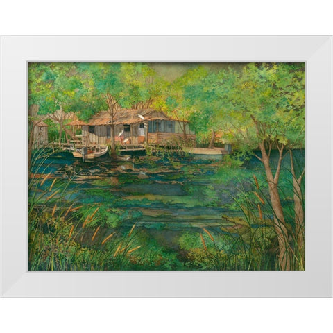 The Swamp White Modern Wood Framed Art Print by Rizzo, Gene