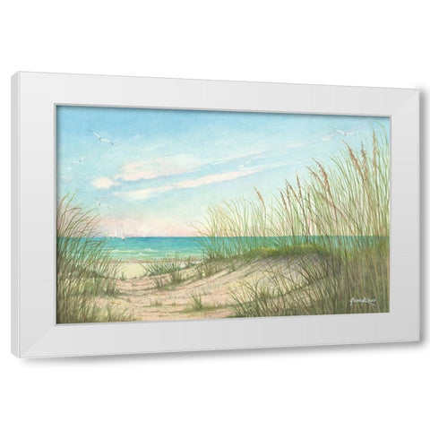 Wild Dunes White Modern Wood Framed Art Print by Rizzo, Gene