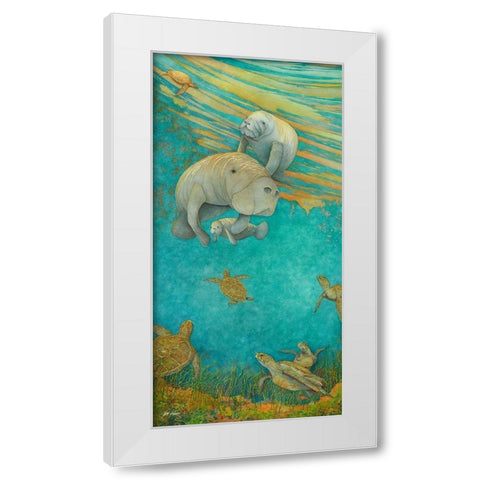 Looking For NEMO White Modern Wood Framed Art Print by Rizzo, Gene