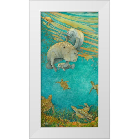 Looking For NEMO White Modern Wood Framed Art Print by Rizzo, Gene