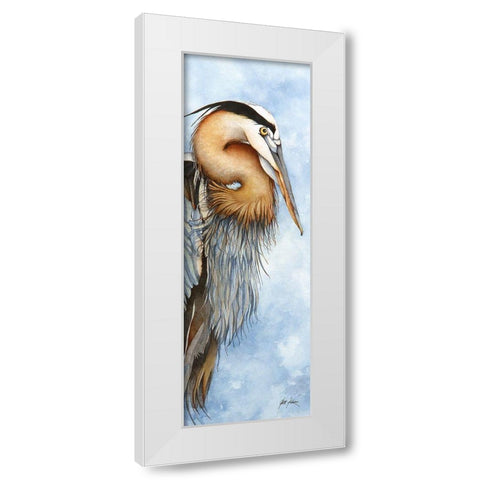 Hey, Back Away From My Fish White Modern Wood Framed Art Print by Rizzo, Gene