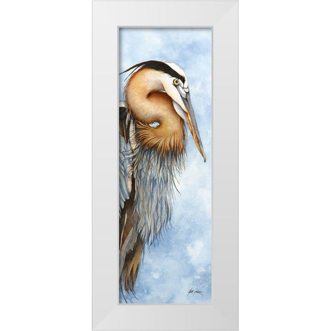 Hey, Back Away From My Fish White Modern Wood Framed Art Print by Rizzo, Gene