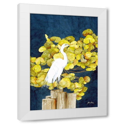 Henrietta White Modern Wood Framed Art Print by Rizzo, Gene