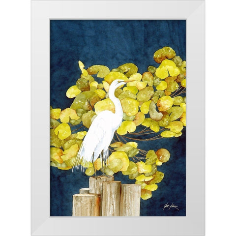 Henrietta White Modern Wood Framed Art Print by Rizzo, Gene