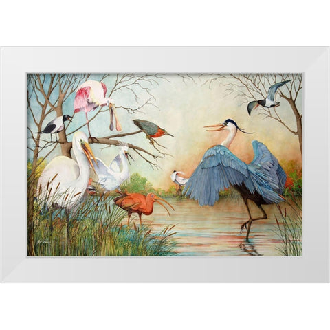 Showoff White Modern Wood Framed Art Print by Rizzo, Gene