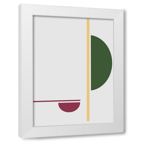 Balance No.4 White Modern Wood Framed Art Print by Ratcliffe, Tiffany