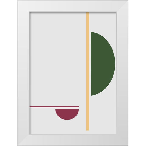 Balance No.4 White Modern Wood Framed Art Print by Ratcliffe, Tiffany