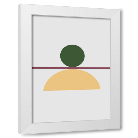 Balance No.5 White Modern Wood Framed Art Print by Ratcliffe, Tiffany