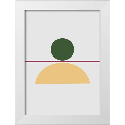 Balance No.5 White Modern Wood Framed Art Print by Ratcliffe, Tiffany