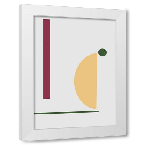 Balance No.6 White Modern Wood Framed Art Print by Ratcliffe, Tiffany