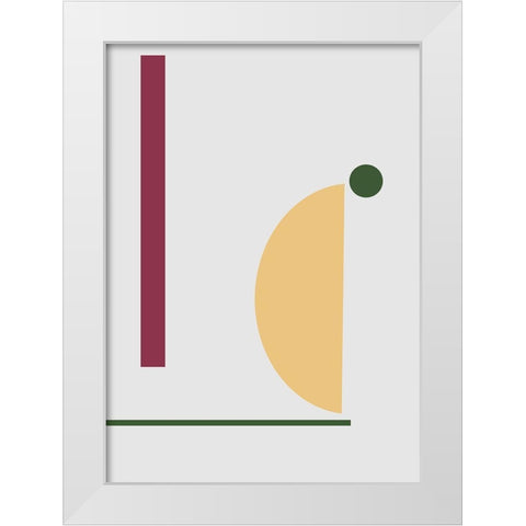 Balance No.6 White Modern Wood Framed Art Print by Ratcliffe, Tiffany