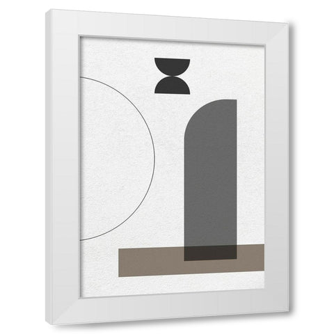 Catalyst No.2 White Modern Wood Framed Art Print by Ratcliffe, Tiffany