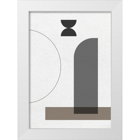 Catalyst No.2 White Modern Wood Framed Art Print by Ratcliffe, Tiffany