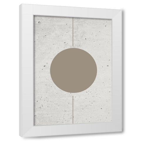 Concrete Shapes No.2 White Modern Wood Framed Art Print by Ratcliffe, Tiffany