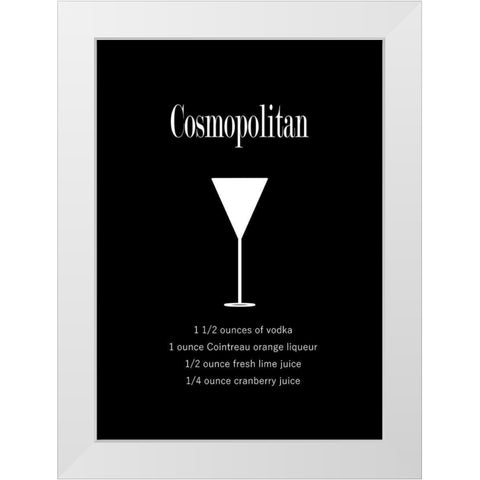 Cosmopolitan White Modern Wood Framed Art Print by Mi, Suki