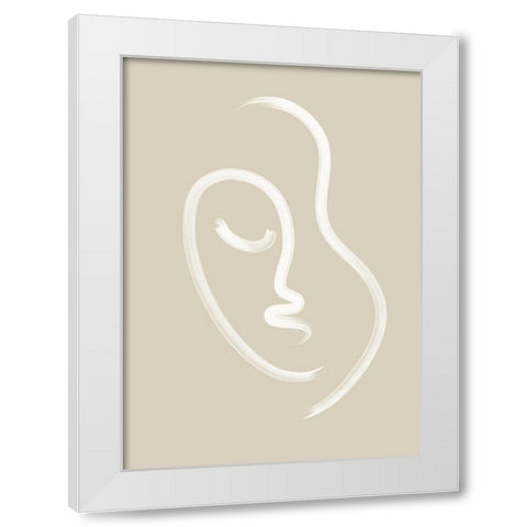 Dreaming White Modern Wood Framed Art Print by Ratcliffe, Tiffany