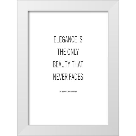 Elegance White Modern Wood Framed Art Print by Mi, Suki